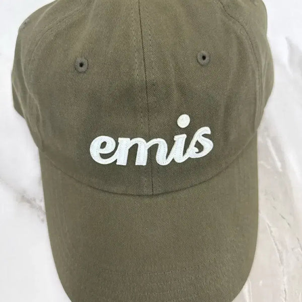 [BUNJANG] EMIS Appliqué Ball Cap Khaki / (새상품)이미스 아플리케 볼캡