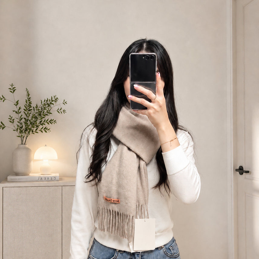 [BUNJANG] Acne Studios Wool Fringe Scarf / 아크네 스튜디오 울 프린지 머플러 CA0218-633