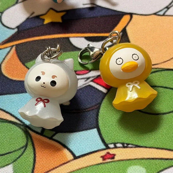[BUNJANG] Gintama Elizabeth Sadaharu Mezushi Keyring Bundle Set / 은혼 엘리자베스 사다하루 메지루시 일괄