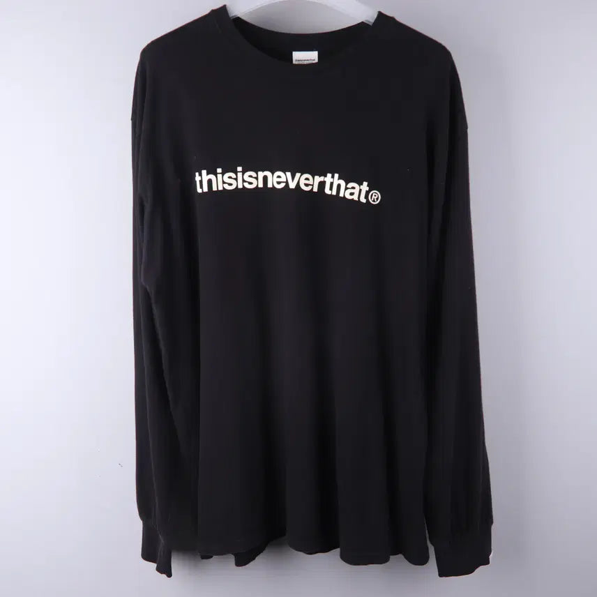 [BUNJANG] Thisisneverthat Long Sleeve T-Shirt Black XL / 디스이즈네버댓 롱슬리브 긴팔티 블랙 (XL)