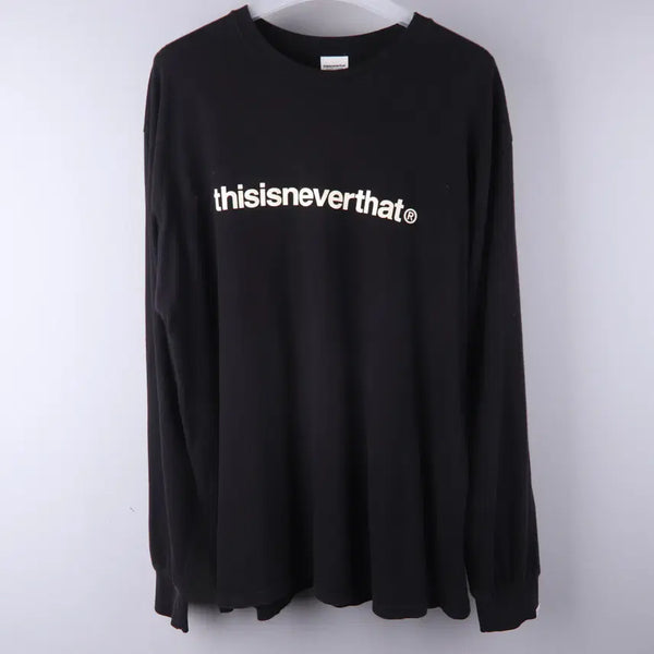 [BUNJANG] Thisisneverthat Long Sleeve T-Shirt Black XL / 디스이즈네버댓 롱슬리브 긴팔티 블랙 (XL)