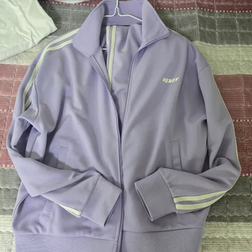 [BUNJANG] Nerdy Track Top Lavender / NERDY 트랙탑 라벤더