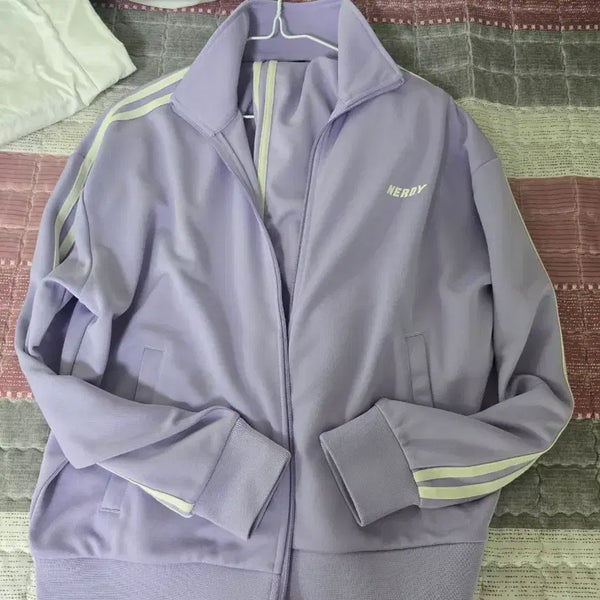 [BUNJANG] Nerdy Track Top Lavender / NERDY 트랙탑 라벤더