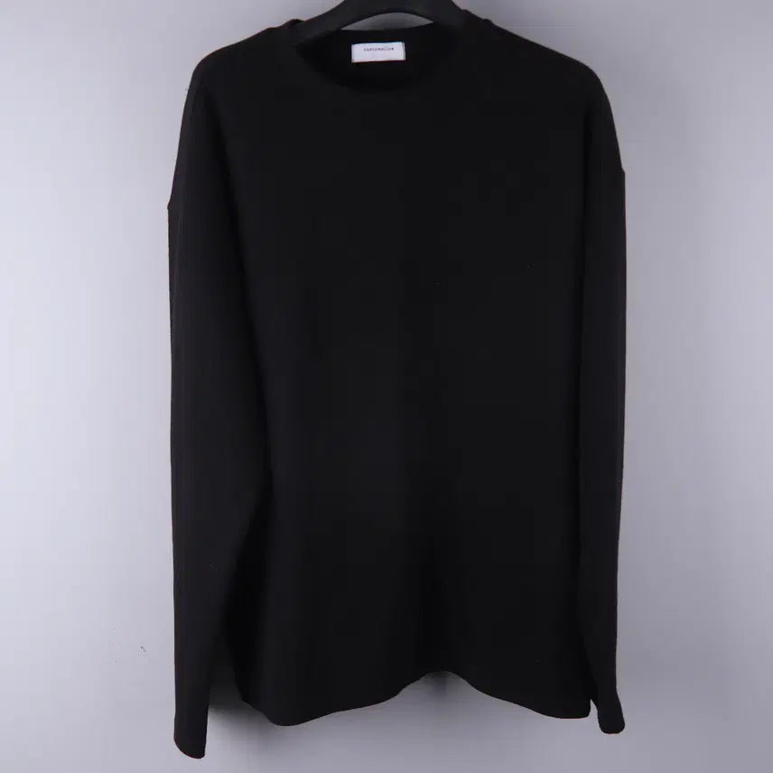 [BUNJANG] Custom mellow Textured Long Sleeve T-Shirt Black / 커스텀멜로우 텍스처 롱슬리브 티셔츠 블랙 (100) 5207