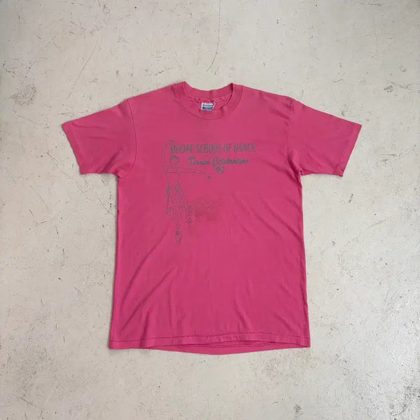 [BUNJANG] 1990s USA Haines Vintage Single Stitch Ballet Dancer Graphic T-Shirt / 90s USA 헤인즈 빈티지 싱글스티치 반팔티 L