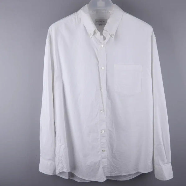 [BUNJANG] Steady Everywear Relaxed Oxford Shirt White / 스테디에브리웨어 릴렉스드 옥스퍼드 셔츠 화이트 (3)