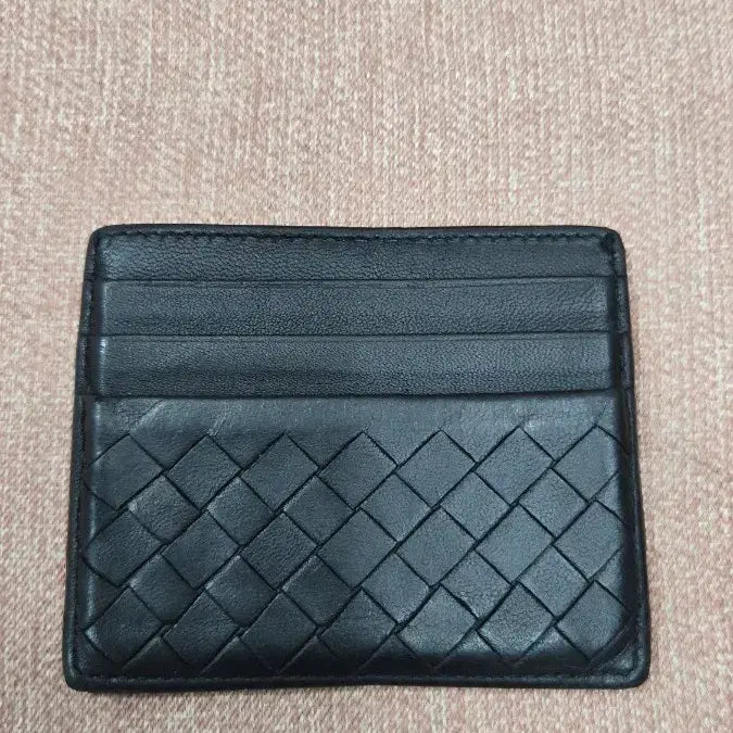 [BUNJANG] Bottega Veneta Classic Intrecciato Card Holder Black / [정품] 보테가 베네타 클래식 인트레치아토 카드지갑 (블랙)