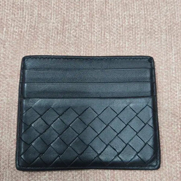 [BUNJANG] Bottega Veneta Classic Intrecciato Card Holder Black / [정품] 보테가 베네타 클래식 인트레치아토 카드지갑 (블랙)
