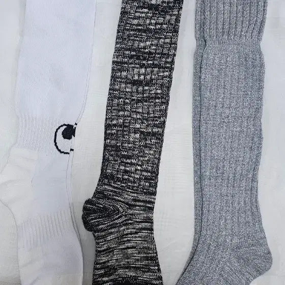 [BUNJANG] 3 Pairs of Knee-High Socks Set / 니삭스 3켤레