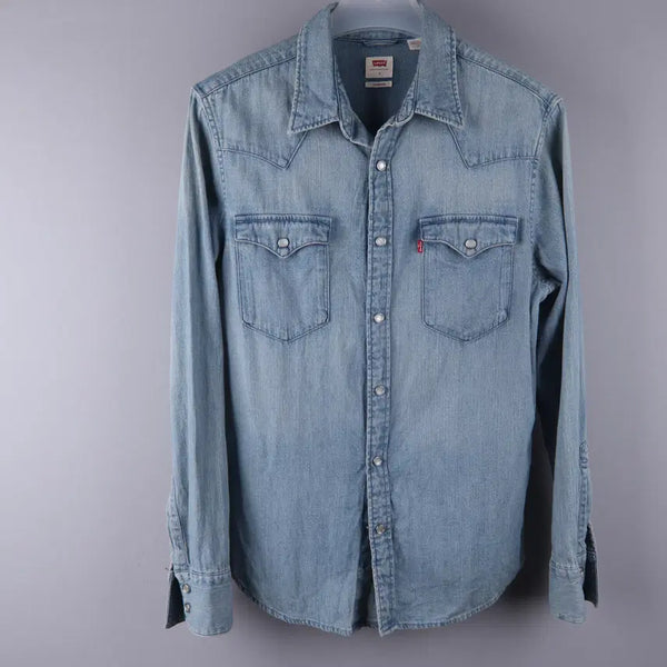 [BUNJANG] Levi's Bartow Western Denim Shirt (S) / 리바이스 바스토우 웨스턴 데님 셔츠 (S)