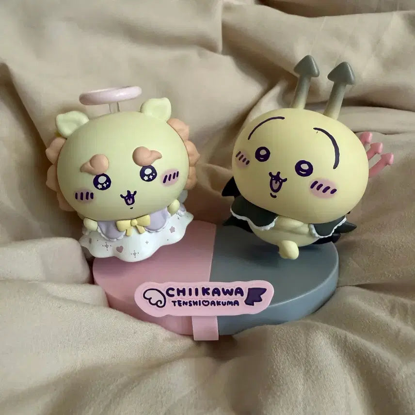 [BUNJANG] Chiikawa Angel/Devil Usagi & Shisa Figure Bundle Set / 치이카와 천사악마 피규어 우사기 시사 일괄