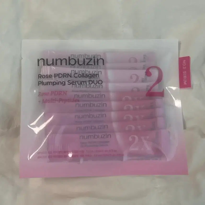 [BUNJANG] NUMBuzin No.1 Rose Peptide Ampoule Duo (Sealed) / 미개봉)넘버즈인 로즈 피디알엔 콜라겐 플럼핑 세럼 듀오