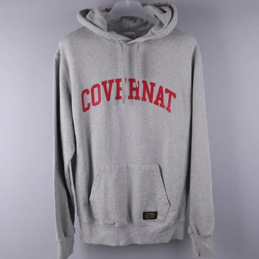[BUNJANG] Covernat Authentic Logo Hoodie Grey (L) / 커버낫 어센틱 로고 후디 후드티 그레이 (L) 5208