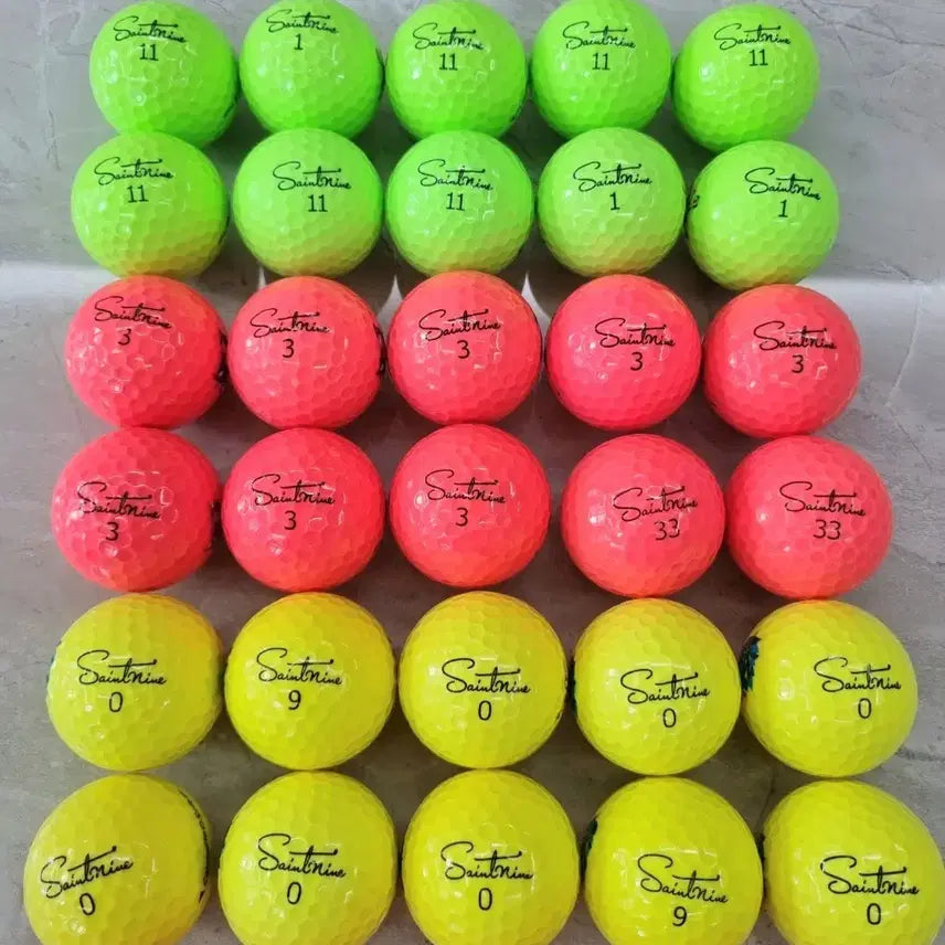 [BUNJANG] Saint Nine 3-Piece Golf Balls (A+/A Grade, 30 Balls) / 세인트나인 3피스 A+/A급 30개 골프공 로스트볼