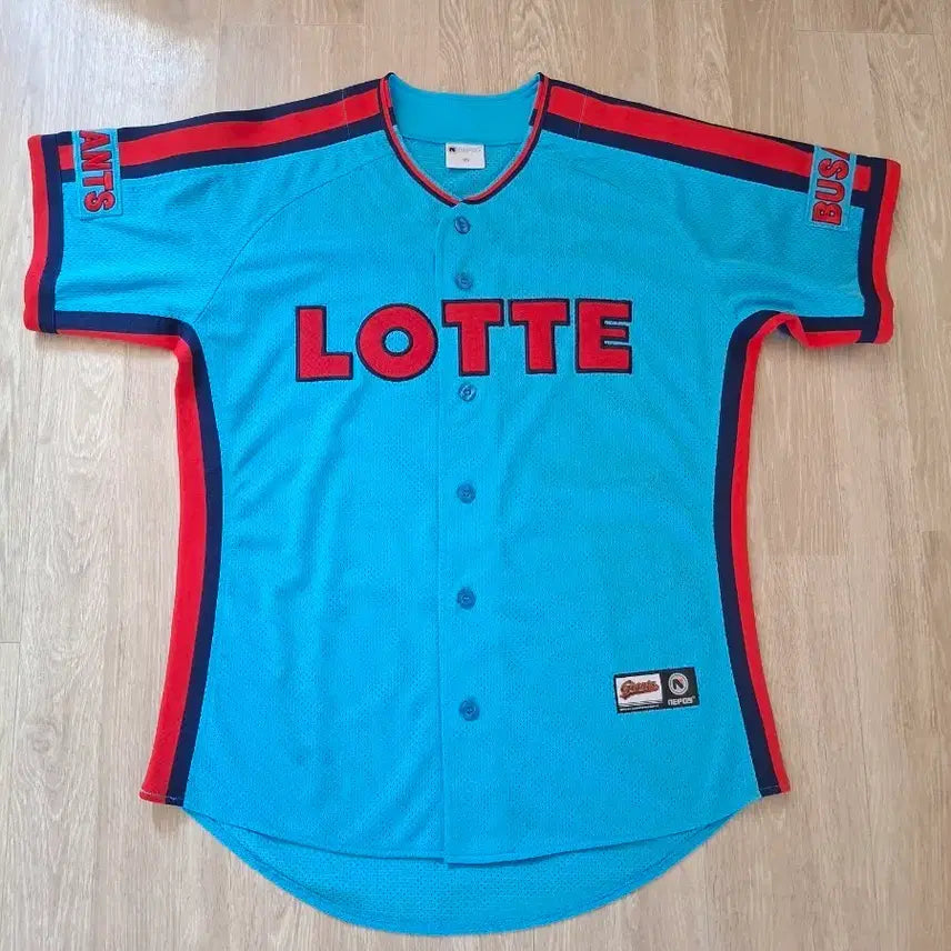 [BUNJANG] Lotte Giants Noma King Champion Smurf 105 Size Jersey / 롯데자이언츠 노마킹 챔피언 스머프 105사이즈 유니폼