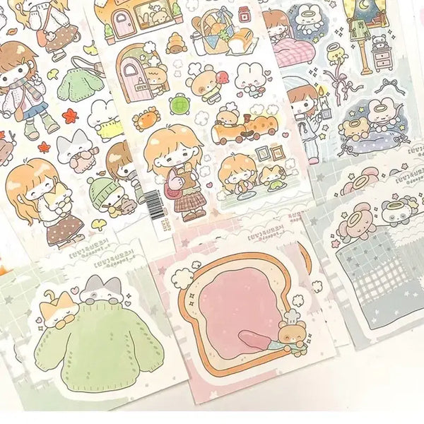 [BUNJANG] Danpat Fluffy Package Sticker Pack / 단팥 폭신패키지 스티커팩