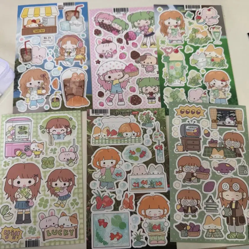 [BUNJANG] Red Bean Artist Sticker Bundle Set / 단팥 스티커 처분