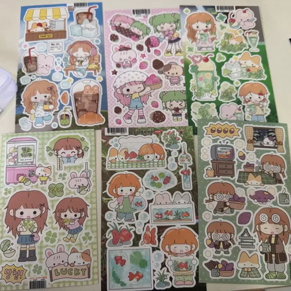 [BUNJANG] Red Bean Artist Sticker Bundle Set / 단팥 스티커 처분
