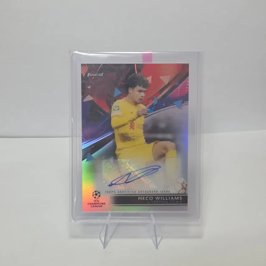 [BUNJANG] Liverpool Neco Williams Autograph Card Topps Finest / [오토] 네코 윌리엄스 리버풀 오토(사인) 카드 탑스 파이니스트