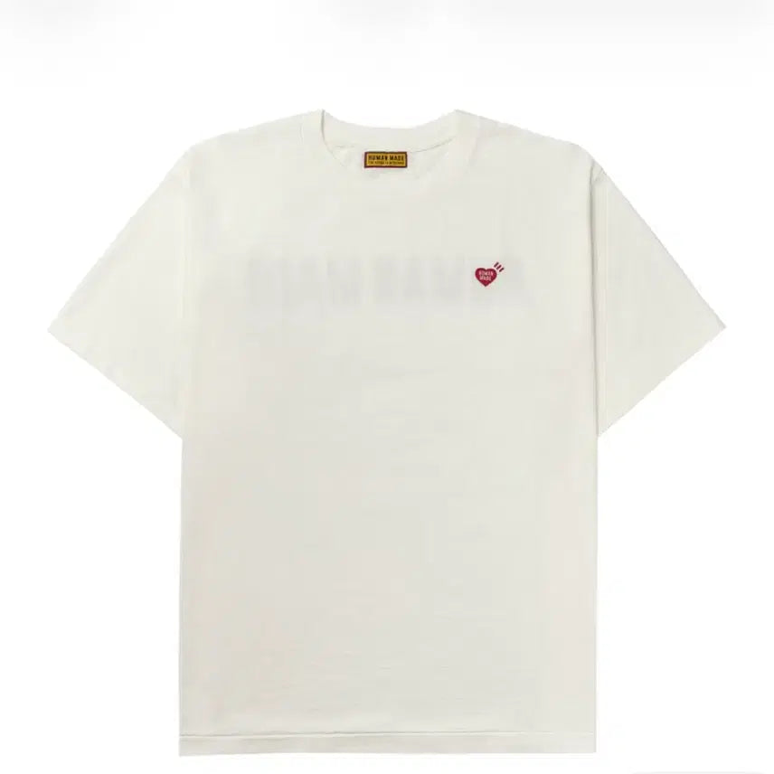 [BUNJANG] Human Made Heart Logo T-shirt White / 휴먼메이드 하트 로고 티셔츠 화이트