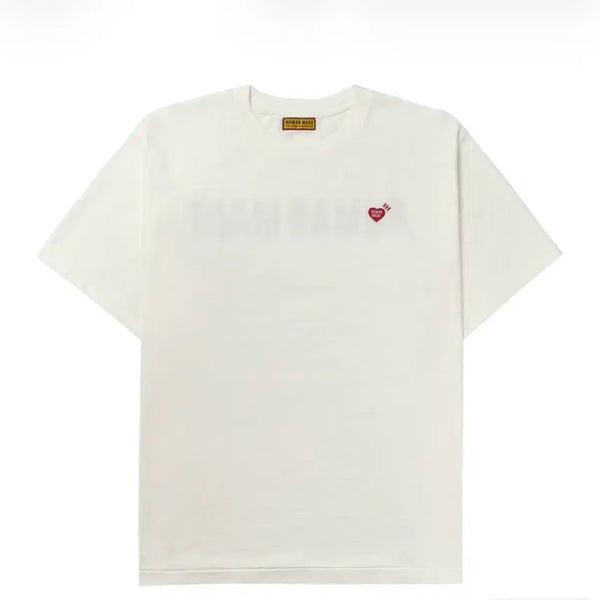 [BUNJANG] Human Made Heart Logo T-shirt White / 휴먼메이드 하트 로고 티셔츠 화이트