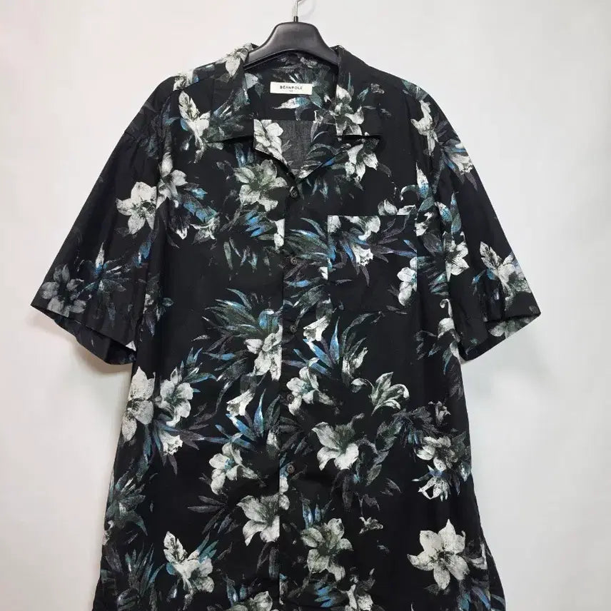 [BUNJANG] Beanpole Flower Print Shirt Men's Size 105 / 빈폴 플라워 나염 셔츠 남성 105