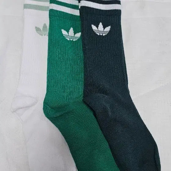 [BUNJANG] Adidas 3-Stripes Socks Set (3 Pairs) / 아디다스 삼선 양말 3종 세트