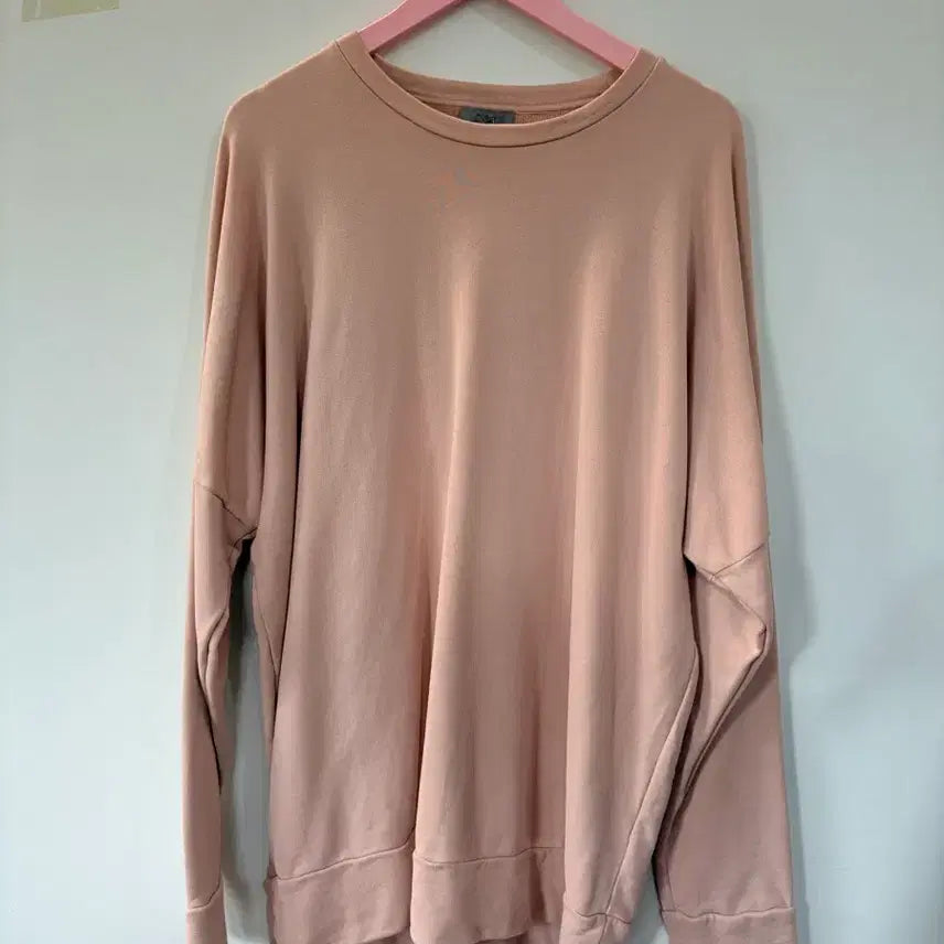 [BUNJANG] COS Oatmeal Pink Round Neck Sweatshirt / 코스 오트밀 핑크색 라운드넥 맨투맨