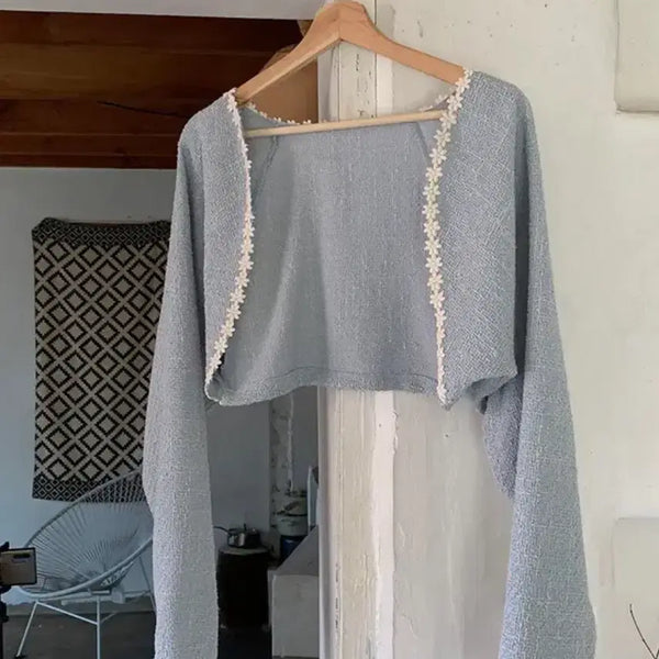 [BUNJANG] LOBVERBLE Tweed Bolero Cardigan / (정가 3만3천원,새상품)로버블 트위드 볼레로 가디건