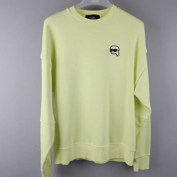 [BUNJANG] Karl Lagerfeld Fluorescent Lime Green Sweatshirt (S) / Karl Lagerfeld 칼라거펠트 스웻셔츠 맨투맨 형광라임그린 (S) 5223