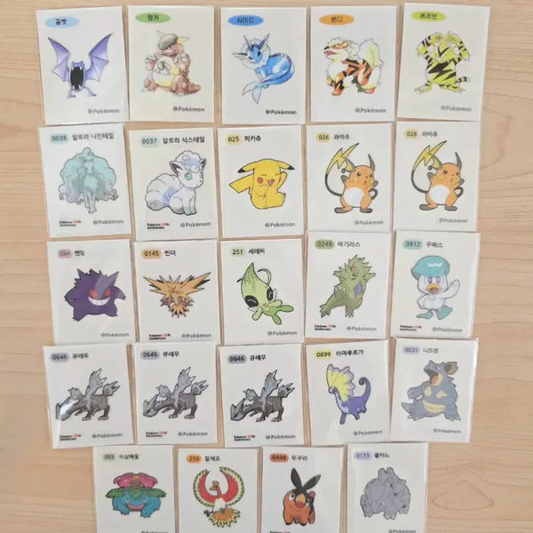 [BUNJANG] Pokemon Sticker Bundle / 포켓몬 띠부씰 일괄 급처