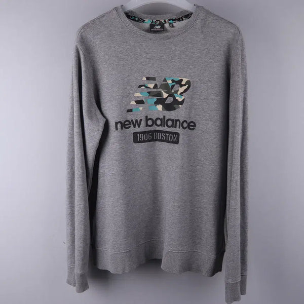 [BUNJANG] New Balance Camouflage Logo Print Sweatshirt XL / 뉴발란스 카모플라쥬 로고 프린트 맨투맨 (XL) 5224