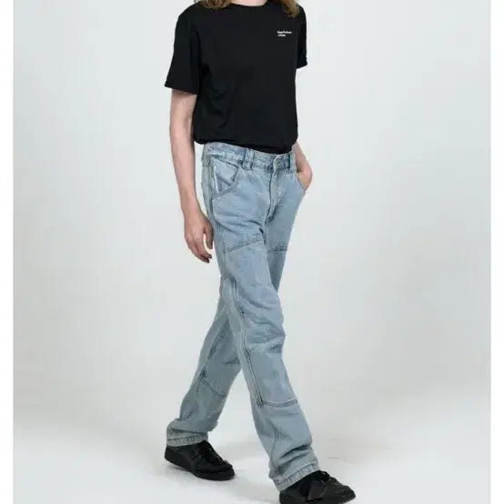 [BUNJANG] Plastic Product Cargo Pocket Denim Pants / 플라스틱 프로덕트 카프포켓 데님 팬츠