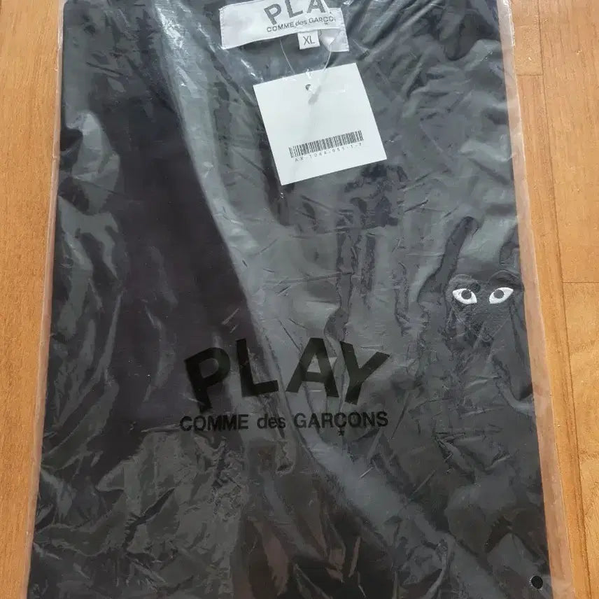 [BUNJANG] Comme des Garçons PLAY Black Short Sleeve T-Shirt XL / 꼼데가르송 플레이 반팔티 블랙 XL