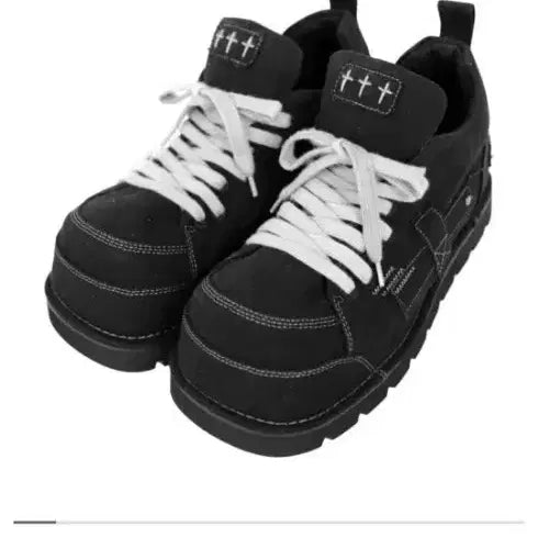 [BUNJANG] Two Space Mega Tung Black Sneakers Size 270 / 투스페이스 메가텅 블랙 270