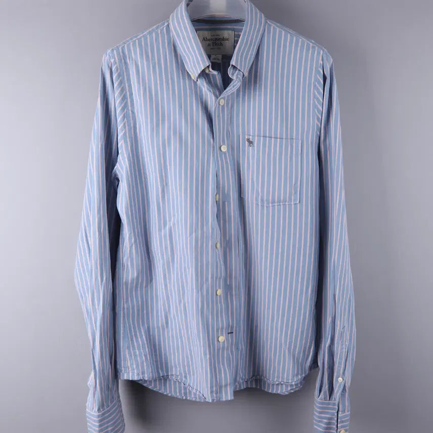 [BUNJANG] Abercrombie & Fitch Stripe Shirt (L) / 아베크롬비 앤 피치 스트라이프 셔츠 (L)
