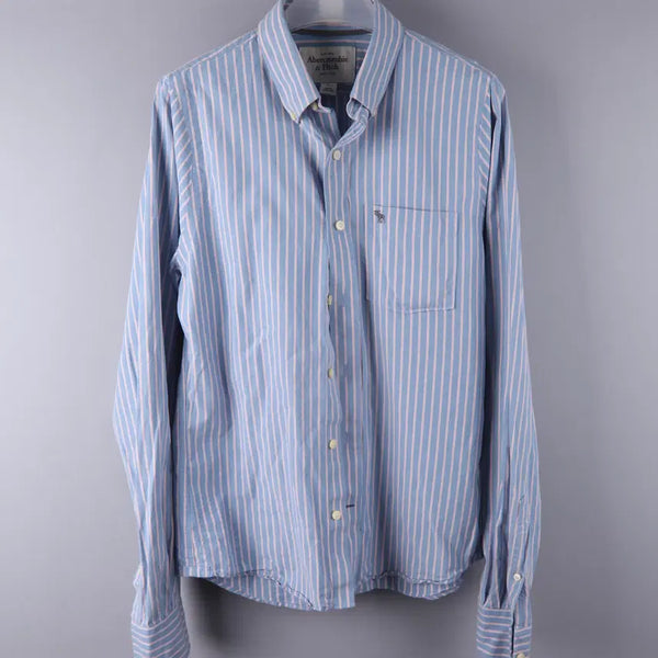 [BUNJANG] Abercrombie & Fitch Stripe Shirt (L) / 아베크롬비 앤 피치 스트라이프 셔츠 (L)