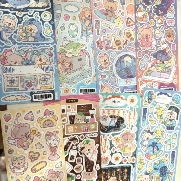 [BUNJANG] Creamy Crumbs Sticker Bundle Set / 크리미크럼즈 스티커 13장 일괄 처분