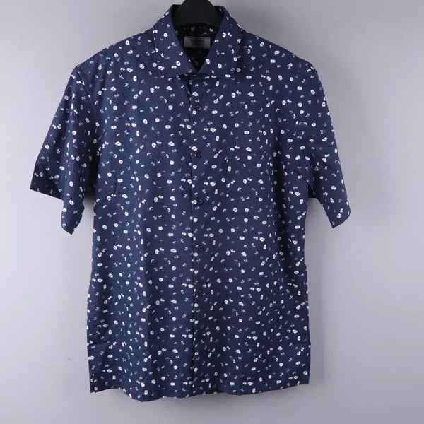 [BUNJANG] Renoma Sucker Short Sleeve Shirt Navy (Size 100) / 레노마 써커 반팔 셔츠 네이비 (100)