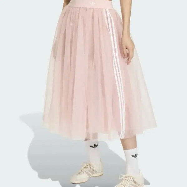 [BUNJANG] Adidas Long Skirt Tulip Skirt L Size Sandy Pink / 새상품 아디다스 롱스커트 L사이즈 치마 튤 스커트 - 샌디핑크 / KS6562