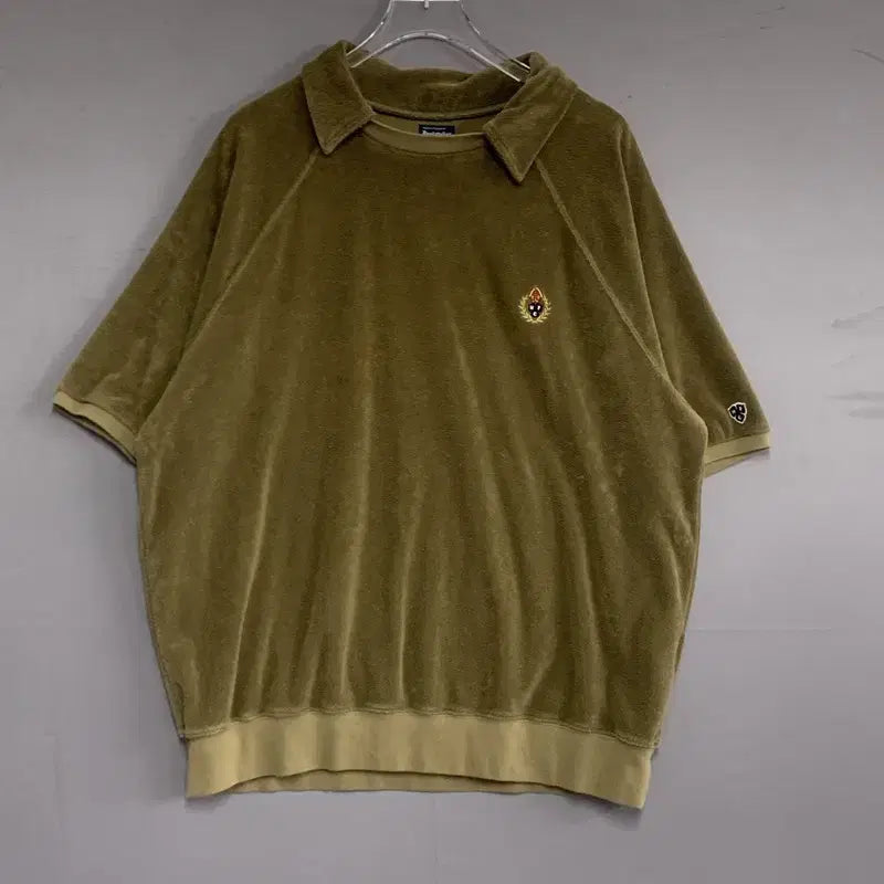 [BUNJANG] L Heritage Plus Crest Towel Terry Short Sleeve Polo Shirt / L 헤리티지플로스 크레스트 타올 테리 반팔 카라티