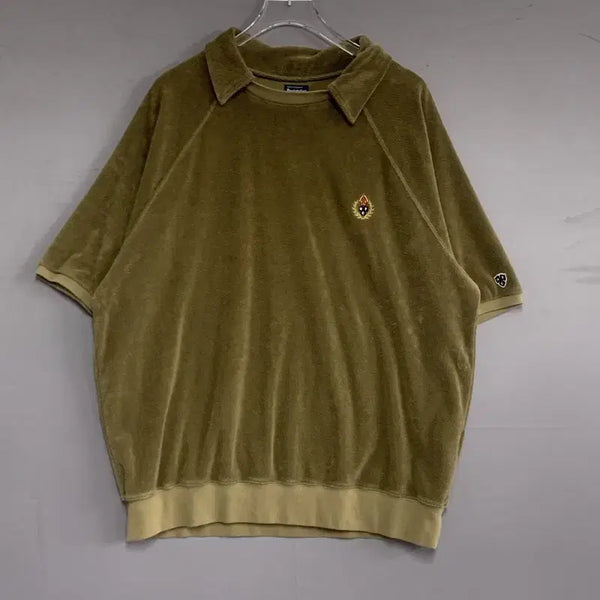 [BUNJANG] L Heritage Plus Crest Towel Terry Short Sleeve Polo Shirt / L 헤리티지플로스 크레스트 타올 테리 반팔 카라티