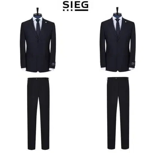 [BUNJANG] J'AIKO REDA Dark Navy Wool Suit Set (95/74) / 지이크 REDA 다크네이비 정장 세트 95/74