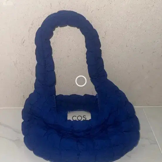 [BUNJANG] COS Quilted Mini Bag Blue Cotton Bag / 코스 가방 cos 퀼티드 미니백 블루 코튼백 구름백