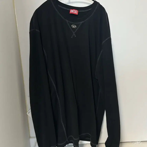 [BUNJANG] Diesel Cotton Long-Sleeve T-Shirt With Oval D - 3XL / 일주일동안할인 디젤 Cotton Long-Sleeve T-Shirt With Oval D 3xl