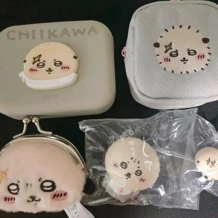 [BUNJANG] Chiikawa Racco Coin Pouch & Figure Bundle / 먼작귀 치이카와 랏코 동전 지갑 파우치 피규어 굿즈 일괄
