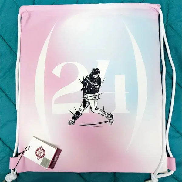 [BUNJANG] Kiwoom Heroes Song Seong-mun Player Gym Sack & Pin Button Set / 키움 히어로즈 송성문 플레이어 짐색 & 핀버튼(새상품)