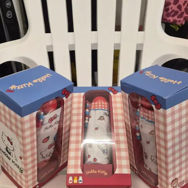 [BUNJANG] Hello Kitty Folding Umbrella 3-Set / 헬로키티 접이식 양 우산 3종 세트 개당가격 3개구매 20000원