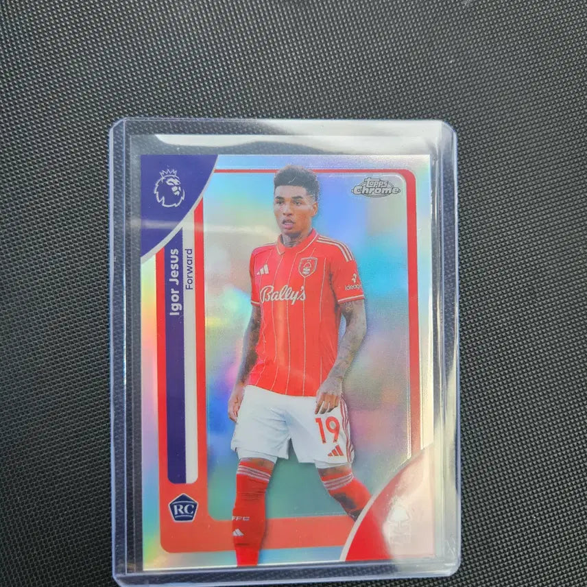[BUNJANG] 25-26 Nottingham Forest Igor Jesus Refractor Card / 25-26 탑스크롬 EPL 노팅엄 이고르 제주스 리플 카드
