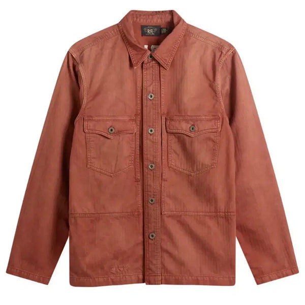 [BUNJANG] RRL Embroidered Herringbone Overshirt (M) / (새상품) 더블알엘 임브로이더 헤링본 오버셔츠 m